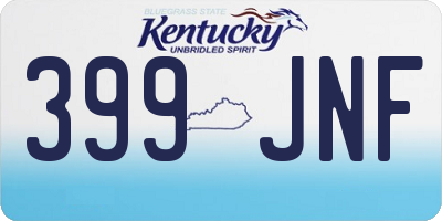 KY license plate 399JNF