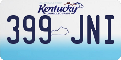 KY license plate 399JNI