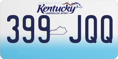 KY license plate 399JQQ