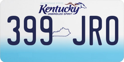 KY license plate 399JRO