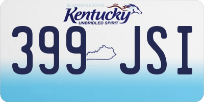 KY license plate 399JSI