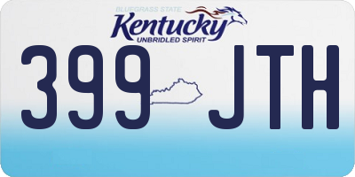 KY license plate 399JTH