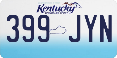 KY license plate 399JYN