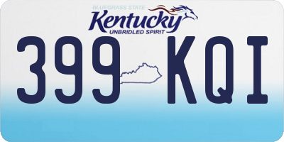 KY license plate 399KQI