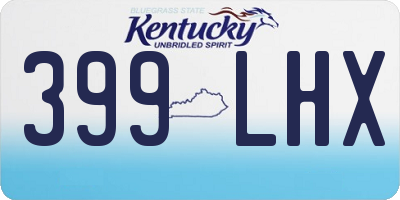 KY license plate 399LHX