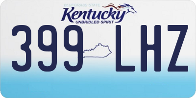 KY license plate 399LHZ