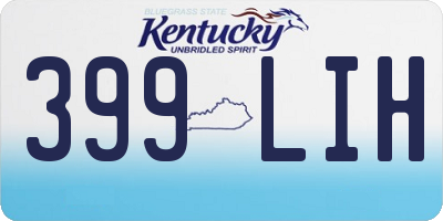 KY license plate 399LIH