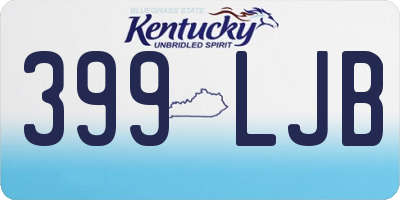 KY license plate 399LJB