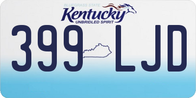 KY license plate 399LJD
