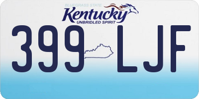 KY license plate 399LJF