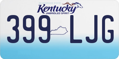 KY license plate 399LJG