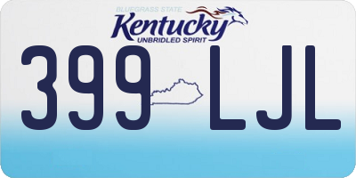 KY license plate 399LJL