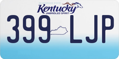 KY license plate 399LJP