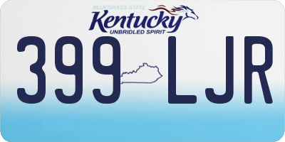KY license plate 399LJR