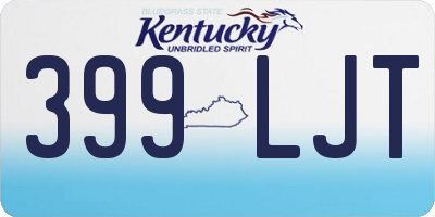 KY license plate 399LJT