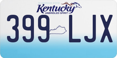 KY license plate 399LJX