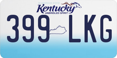 KY license plate 399LKG