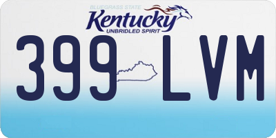 KY license plate 399LVM