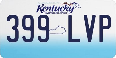 KY license plate 399LVP