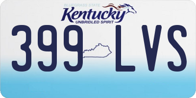 KY license plate 399LVS