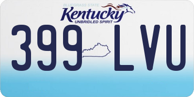 KY license plate 399LVU