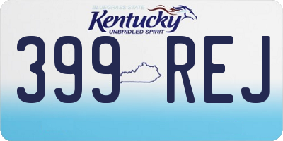 KY license plate 399REJ