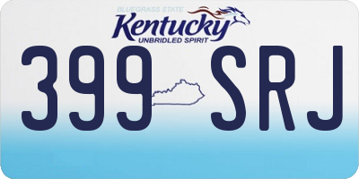 KY license plate 399SRJ