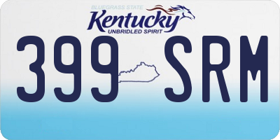 KY license plate 399SRM