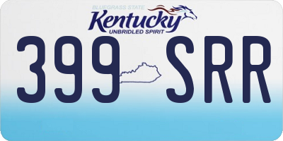 KY license plate 399SRR