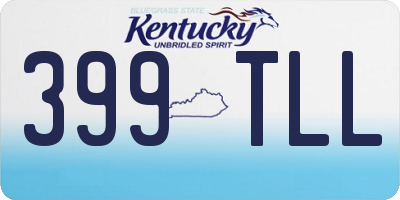KY license plate 399TLL