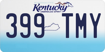 KY license plate 399TMY