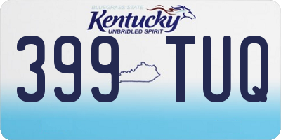 KY license plate 399TUQ