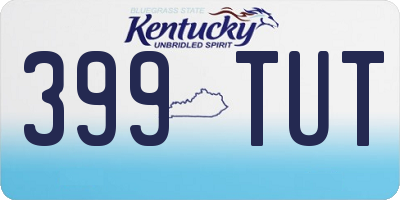 KY license plate 399TUT