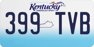 KY license plate 399TVB
