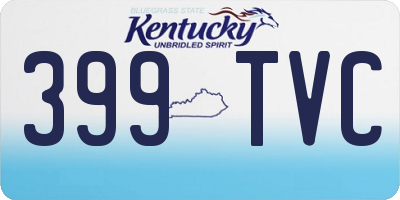 KY license plate 399TVC