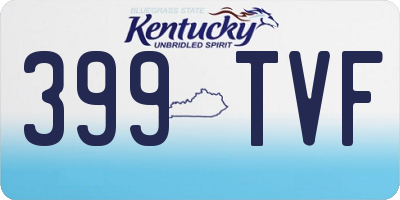 KY license plate 399TVF