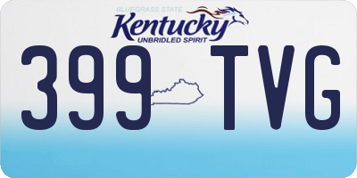KY license plate 399TVG