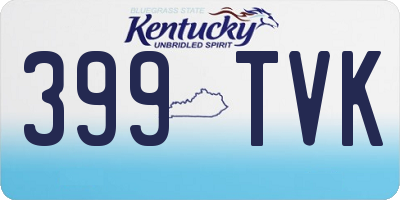 KY license plate 399TVK