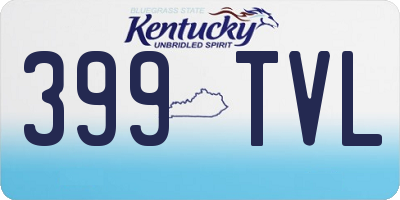 KY license plate 399TVL