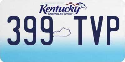 KY license plate 399TVP