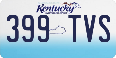 KY license plate 399TVS