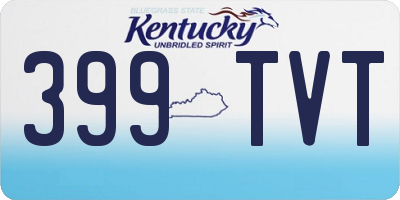 KY license plate 399TVT