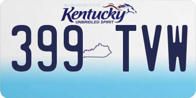 KY license plate 399TVW
