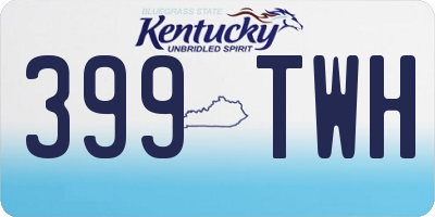 KY license plate 399TWH