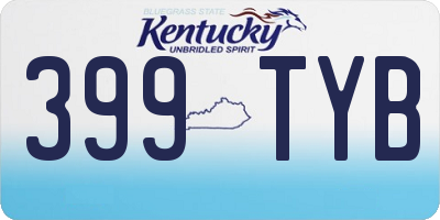 KY license plate 399TYB