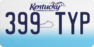 KY license plate 399TYP
