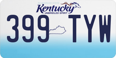 KY license plate 399TYW