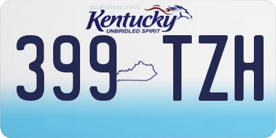 KY license plate 399TZH