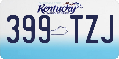 KY license plate 399TZJ