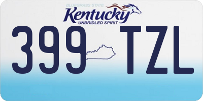 KY license plate 399TZL